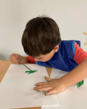 Painting at Collaboration Station